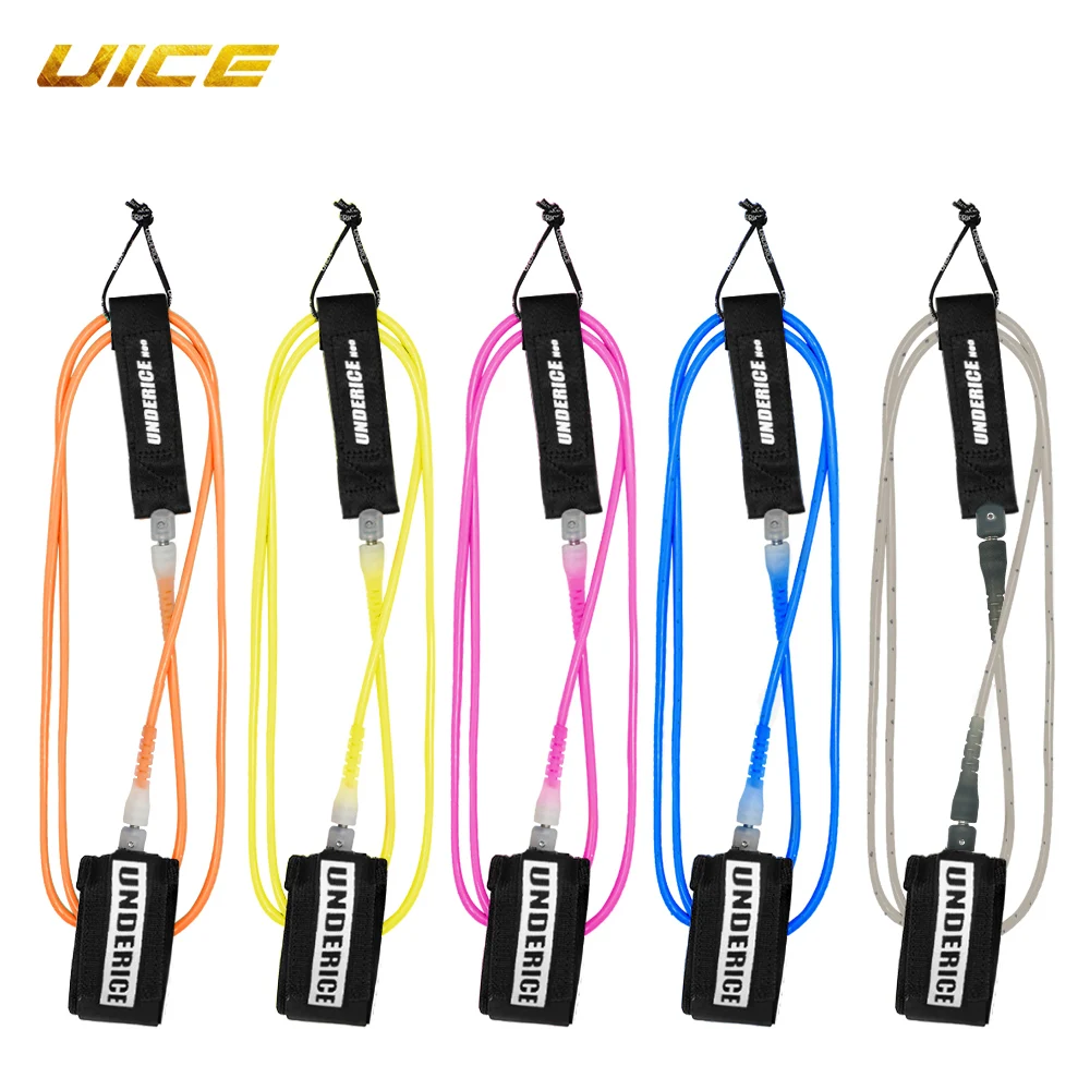 

SUP Board Surf Leash 6/7/9FT PRO SERIES Surfboard Leash TPU Rope Stainless Swivels Longboard Foot Rope Surfing Accessories