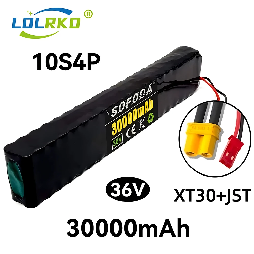 10 s4p 36V 30000mAh elektryczny skuter akumulator litowy 18650 akumulator 36V 30Ah elektryczny skuter akumulator do skutera elektrycznego