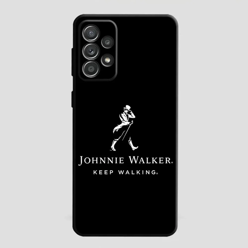 J-Johnnie Walker Logo Phone Case For Samsung S21,S22 Ultra,S20,S30 plus,S22 plus,S23,S30 ultra 5G Silicone Cover