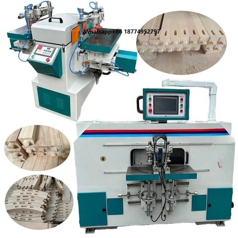 Wood Mortiser Tenoning Horizontal Cnc Wooden Tenon Mortise Double End Tenoner Machine