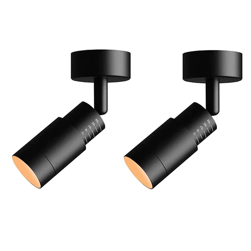 

Потолочный светильник-спот LED с регулируемым углом наклона 3-60 градусов, миниатюрный, черный - AT64