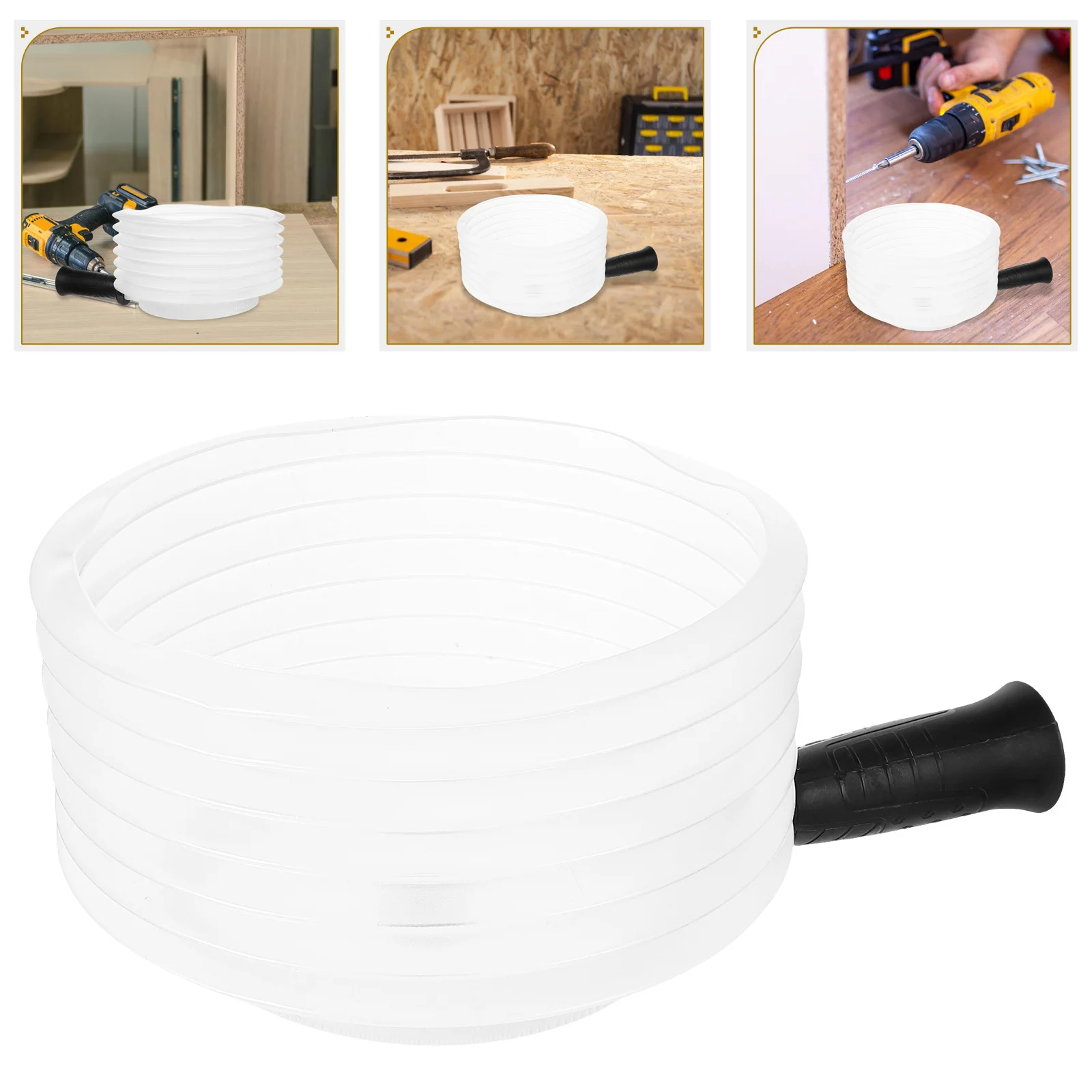 

Drill Dust Bowl Hole Collection Multifuntional Elastic Sealing Cover for Home Industrial Drilling Dust Collector Attachment