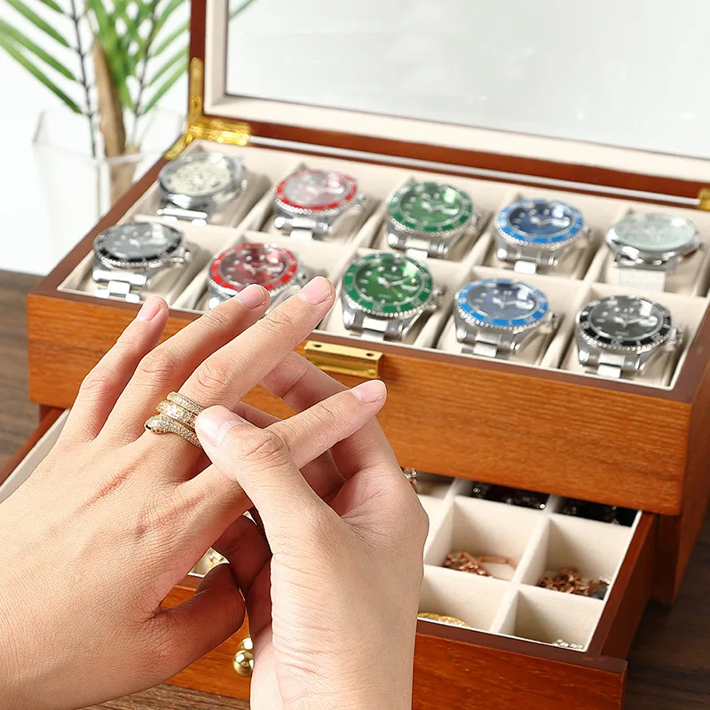 Watch storage box, glass sunroof watch collection box