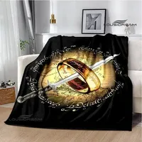L-Lord of the Rings printed blanket Warm Flannel Blankets Soft and Comfortable Home Travel Blanket bed linings Birthday Gift