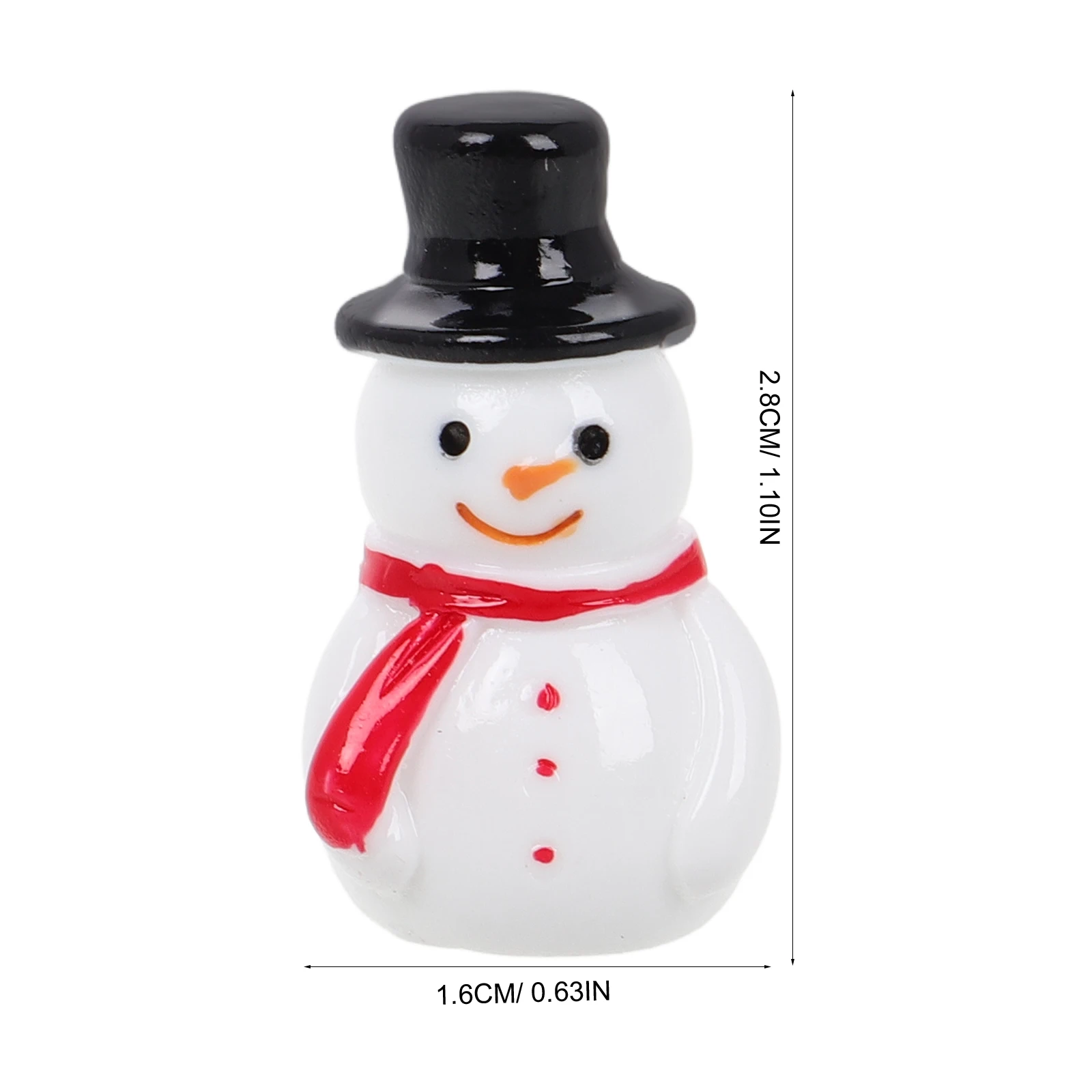 30pcs Small Resin Christmas Decoration Santa Claus Snowman Tree Landscape Model DIY Garden Figurines Home Xmas Party Favors