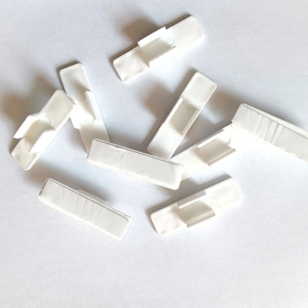 

10pcs Pen Clips Holder Sticky Whiteboard Marker Clip Single Pen Holder Sponge Adhesive Plastic Pencil Clamp For Office