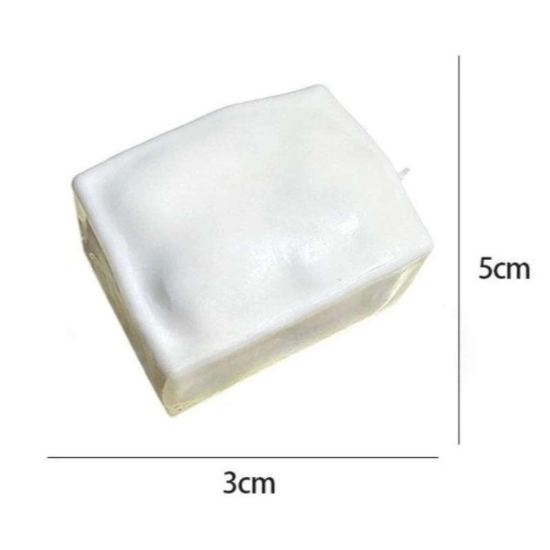 Tofu Stress Ball Shapeable Non-Bounce Crunchy Creamy Feel Squeeze Ball Fidget Toy ASMR Sensory Anti-Stress Toys for Adults Gift - view 6