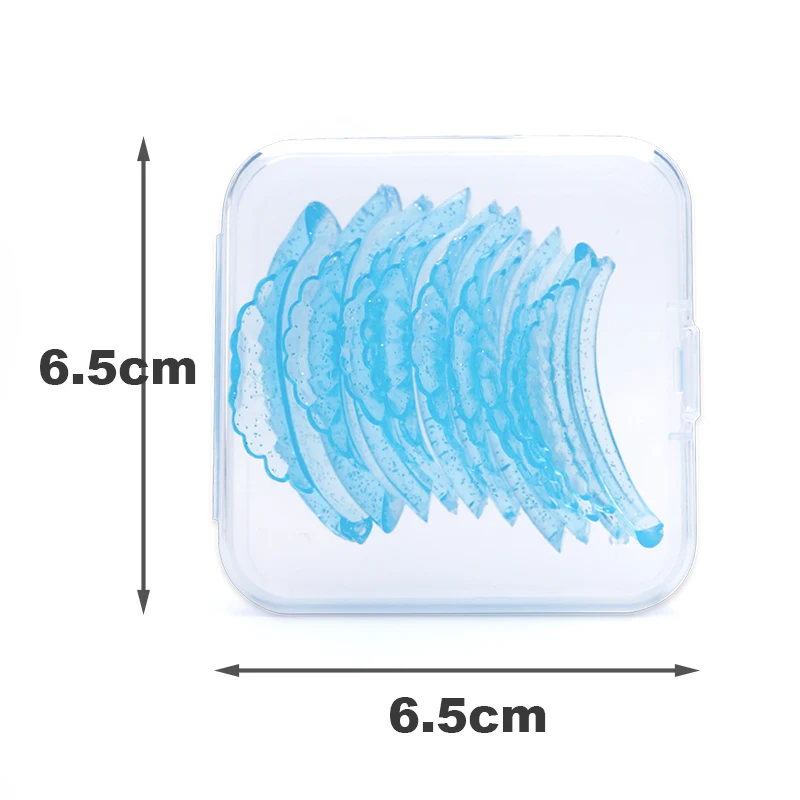 5 paia di ciglia in Silicone Perm Pad riciclaggio ciglia aste scudo sollevamento 3D piegaciglia accessori strumenti applicatore