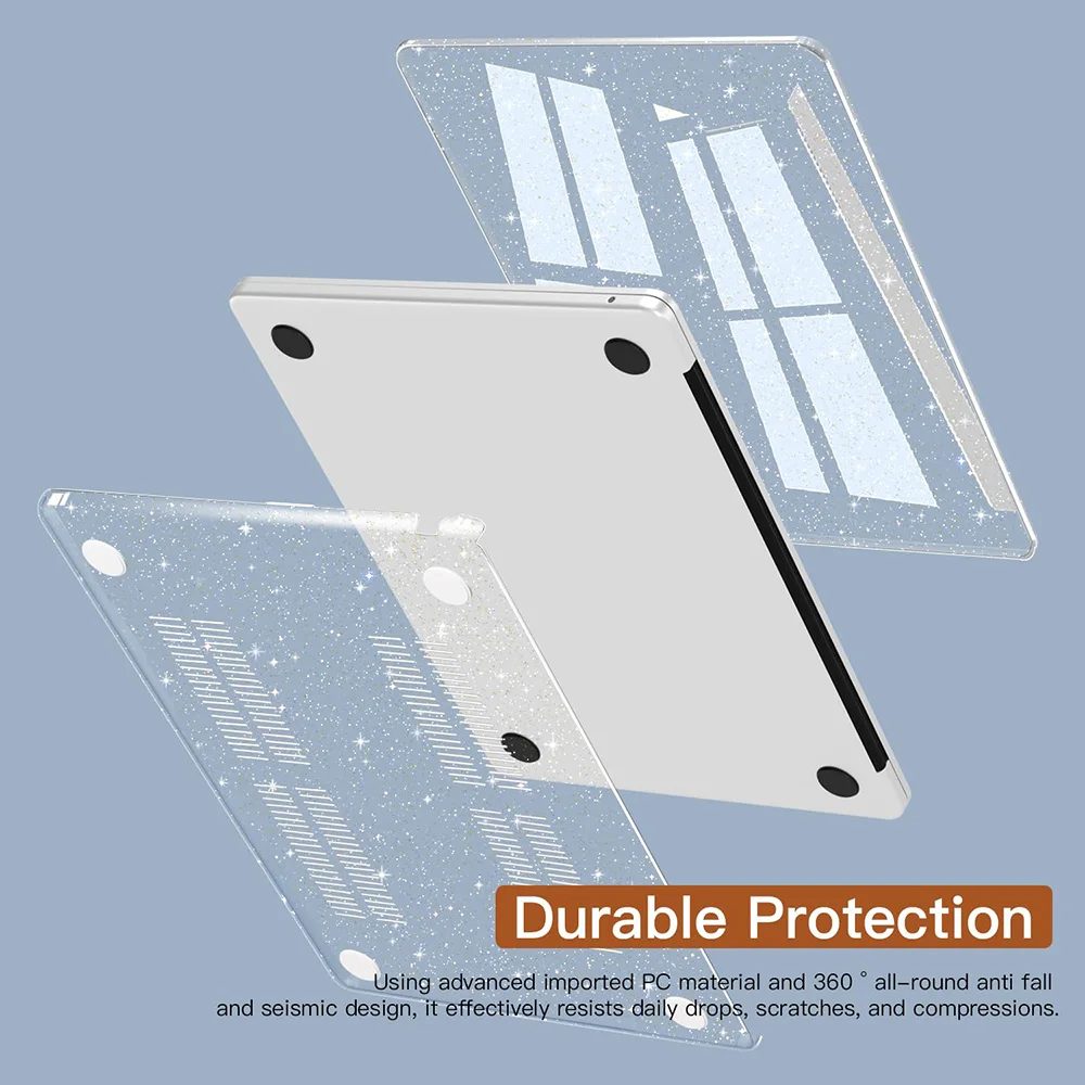 Bling Glitter Clear Case for MacBook Air 13.6