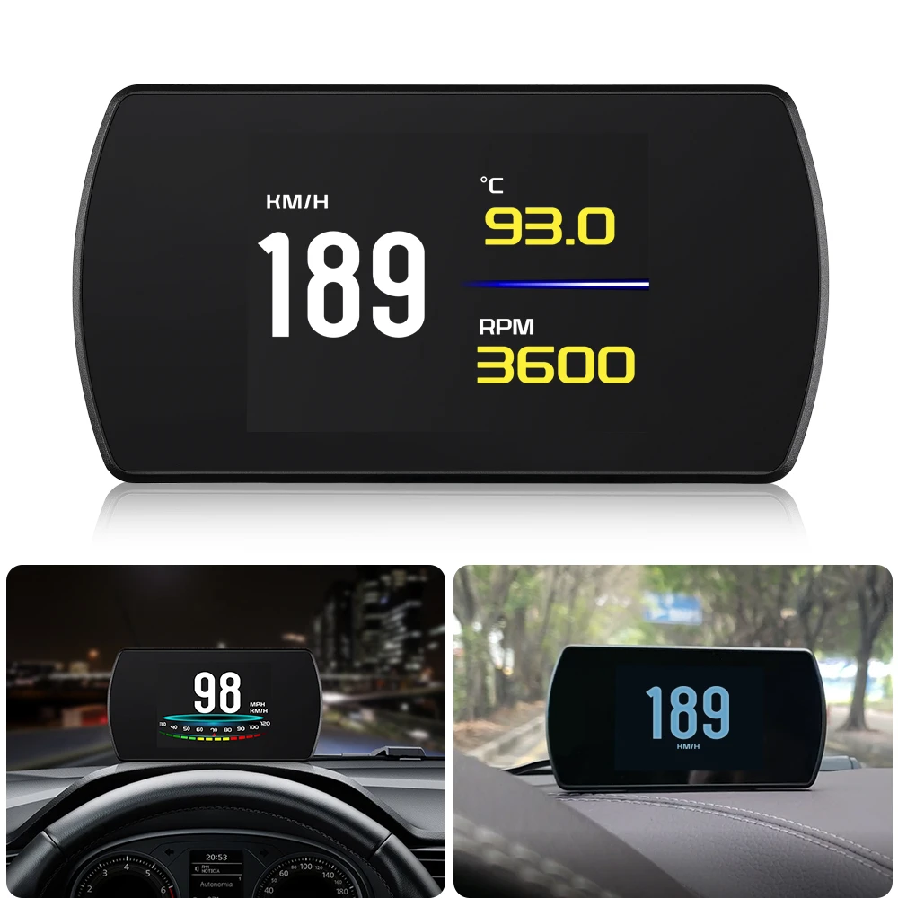 HUD OBD2 Car Digital Car Speedometer Gauge On-board Computer Auto Diagnostic Automotive Head Up Display Intelligent Systems