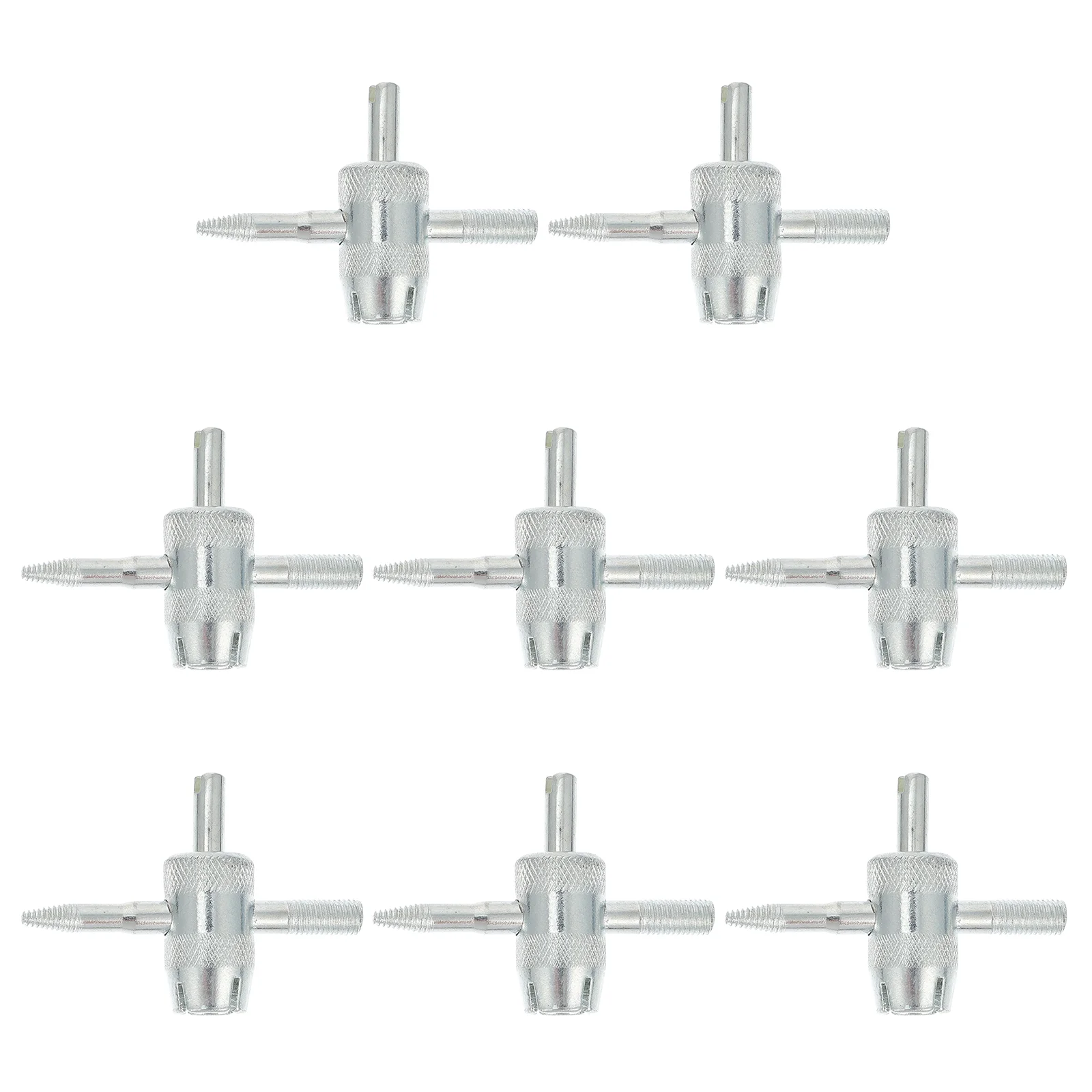 8 Pcs Tool Valve Core Driver Car Valves Removal 500X350X150CM Tire Puncher Repair Silver