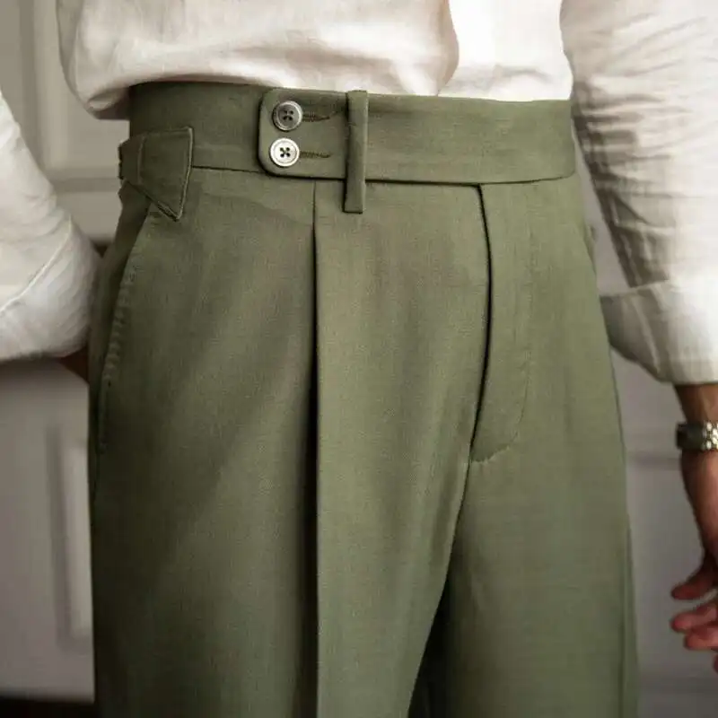 

High Quality Trousers Pant For Man Office Trouser Men Business Casual Pant British Social Club Outfits 2022 Pantalones Hombre