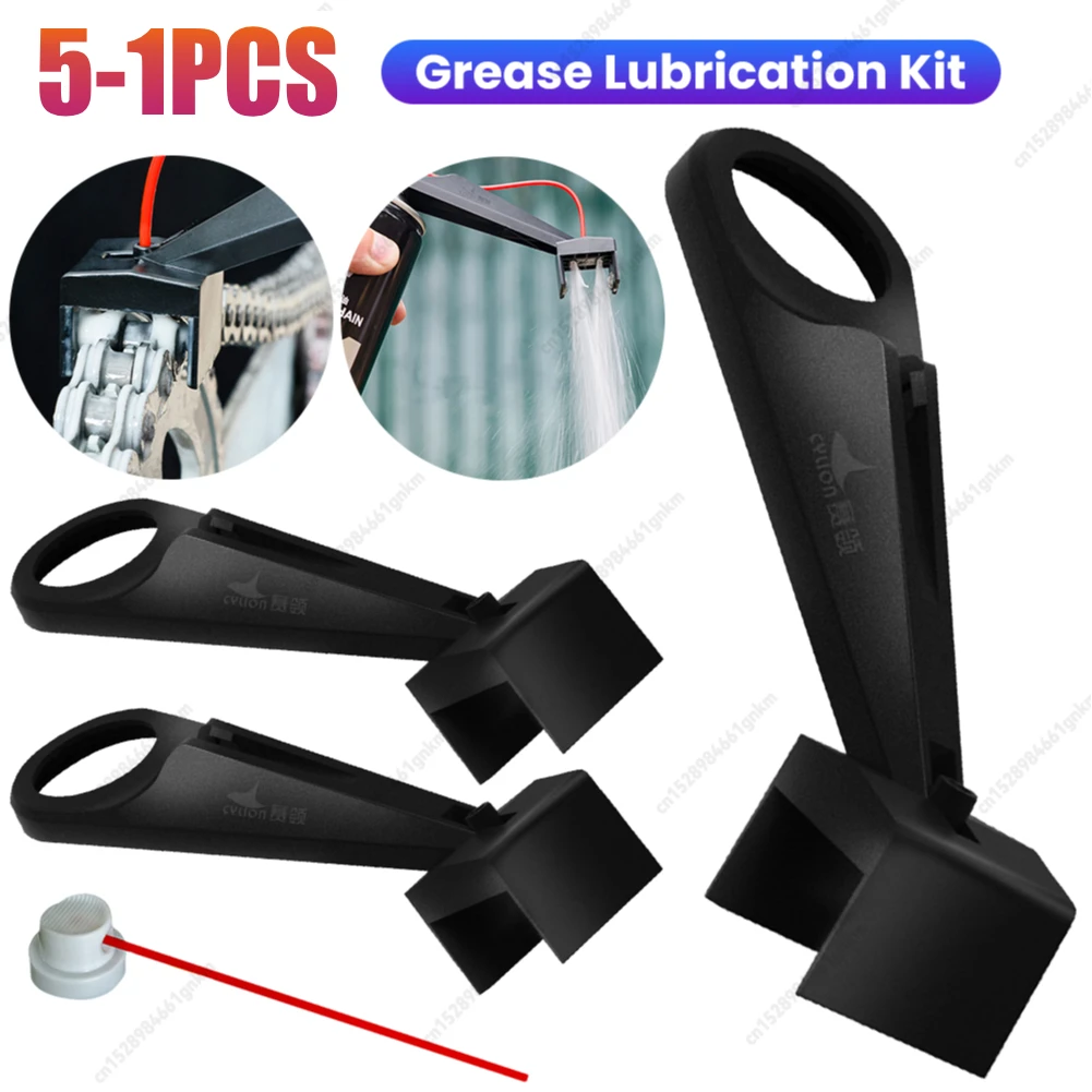 

5-1PCS Motorcycle Chain Lubricant Applicator Tool Grease Lubrication Kit Chain Luber Oiler Cleaner Motorcycle Bike Maintenance