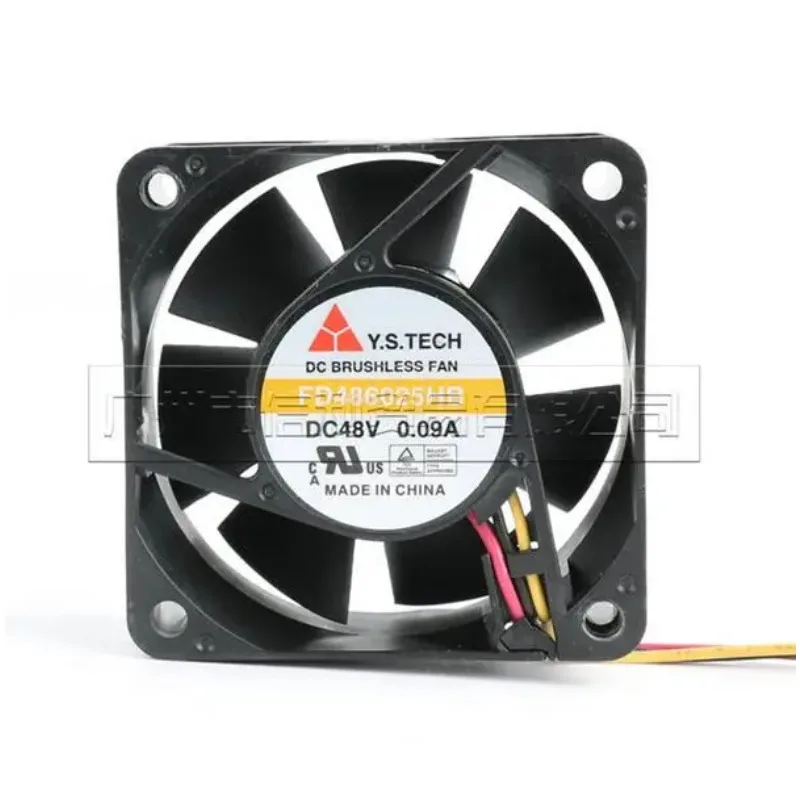 JFG ForOriginal Authentic . FD486025HB 6cm6025 48V0.09A 60*60*25MM 3 Wire Cooling Fan