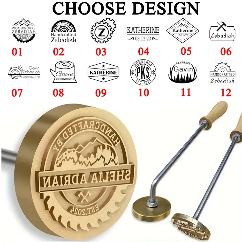 

Изготовленный на заказ брендинг железный штамп DIY логотип нагревательные латунные уплотнения для тиснения с ручкой для деревянного кожаного торта, гамбургера, свадебной вечеринки, ремесла