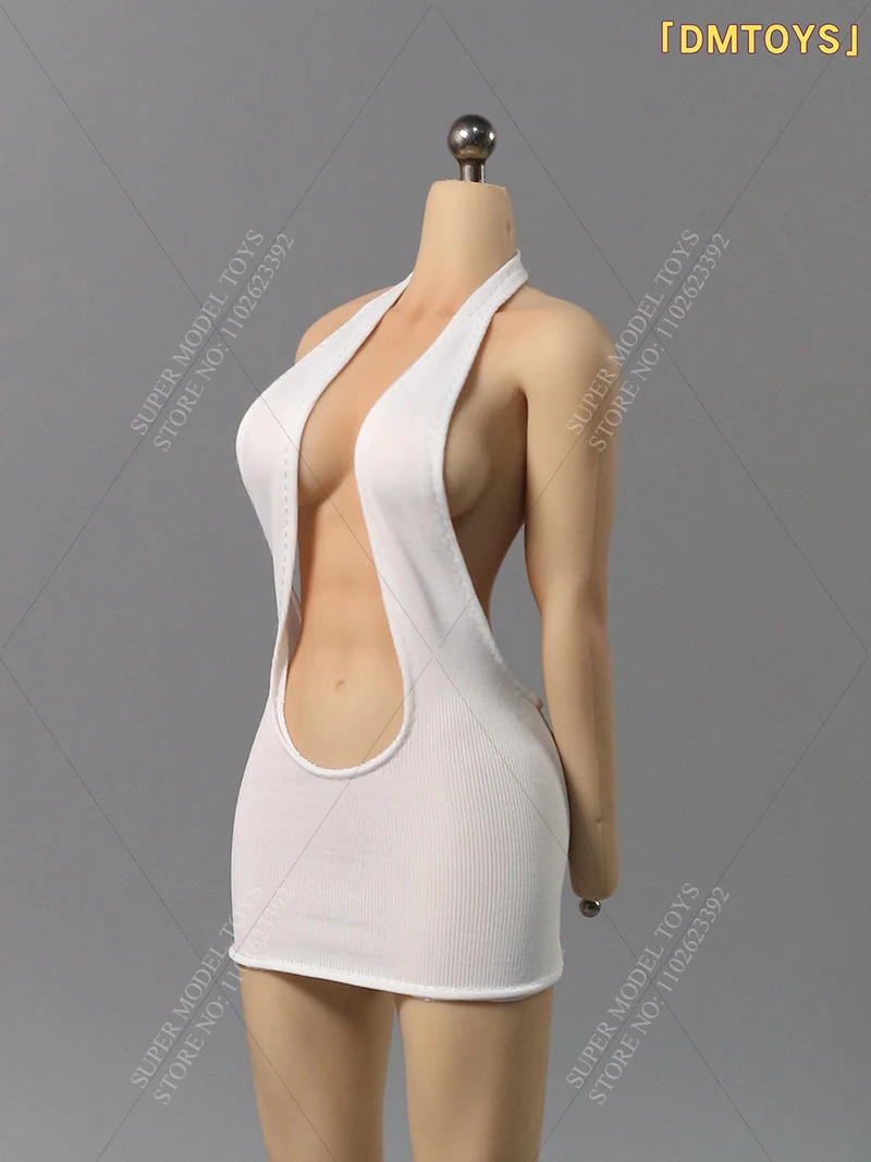 

В наличии DMTOYS DF087 масштаб 1/6, женская одежда солдата, тонкое модное белое/черное/красное платье для 12-дюймовой фигурки Actiuon, куклы, игрушки