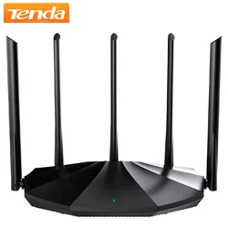 Tenda-wifi 6プロルーター、ax1500、ワイヤレスシグナルアンプ、ネットワークリピーター、フェアリングペアの制御、ゲスト、ギガビット、2.4ghz、5g