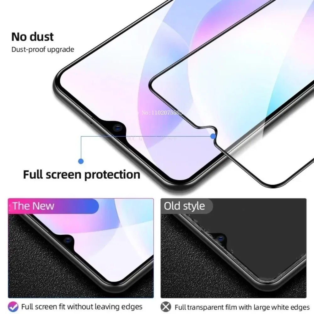 2PCS protezione a copertura totale per Redmi Note 7 7 Pro 8 Pro 8T 9 9S Pro Screen protector per Xiaomi Redmi 7 7A 8 8A 9 9A 9C K30