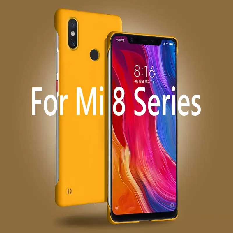 Безрамочный тонкий матовый жесткий чехол-накладка из поликарбоната для Xiaomi Mi 8 SE Lite Mi 8 Explorer Mi8SE Mi8Lite противоударные Чехлы Coque