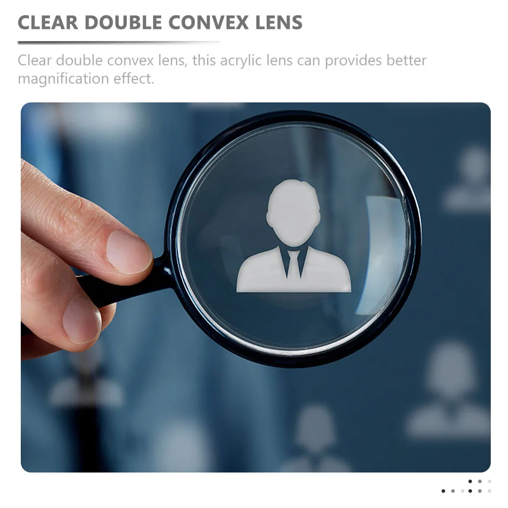 

10Pcs Clear Double Convex Lens Acrylic Magnifier Lens Accessories for Magnifying Devices Magnifier Making Supplies