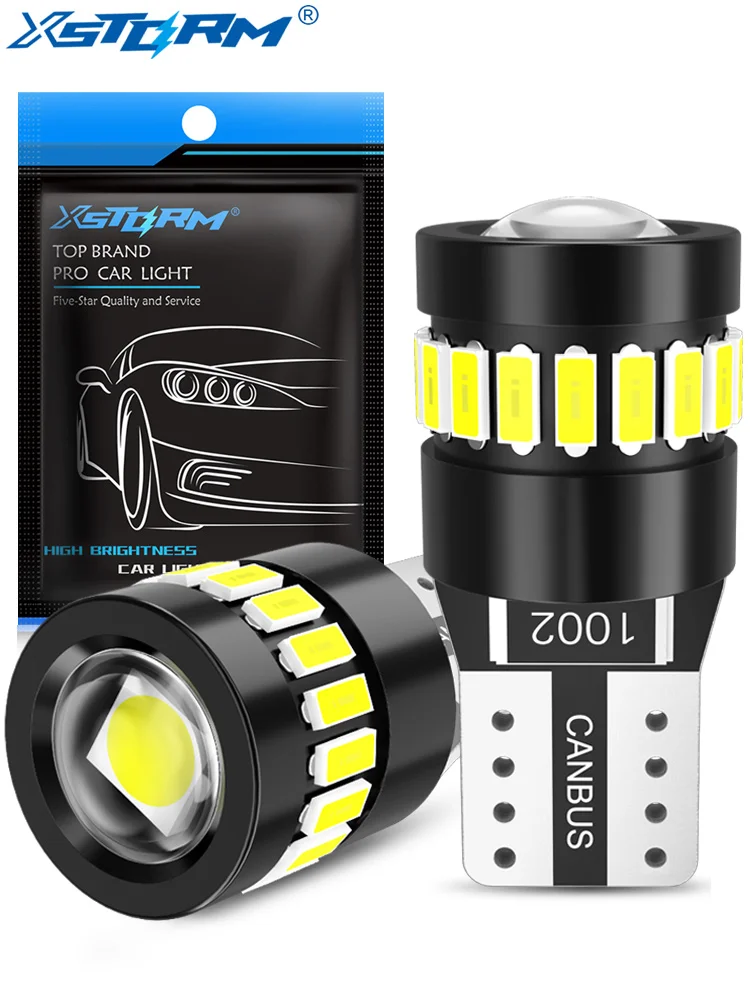 XSTORM T10 W5W LED Canbus No Error 194 168 Glühbirne 5W5 5W 12V 1000LM Superhelle Auto-Innenseite Licht Kennzeichenleuchte Auto