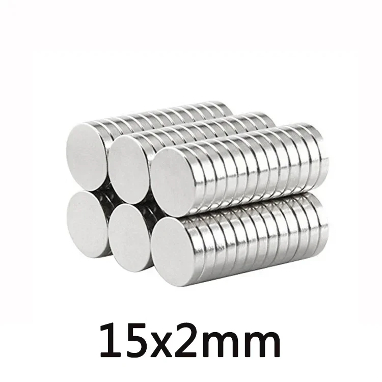 15x2 mm Super Strong Magnets 15mmx2mm Permanent Small Round Magnet 15x2mm Thin Neodymium Magnet Magnetic 15*2 mm