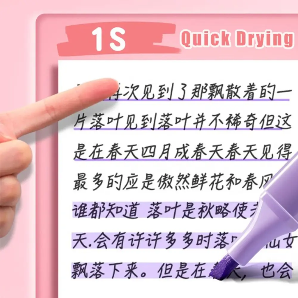 Triangle Penholder Highlighter Pen Painting Graffiti Eye Protection Marker Pen Morandi/Macaron Color Large Capacity