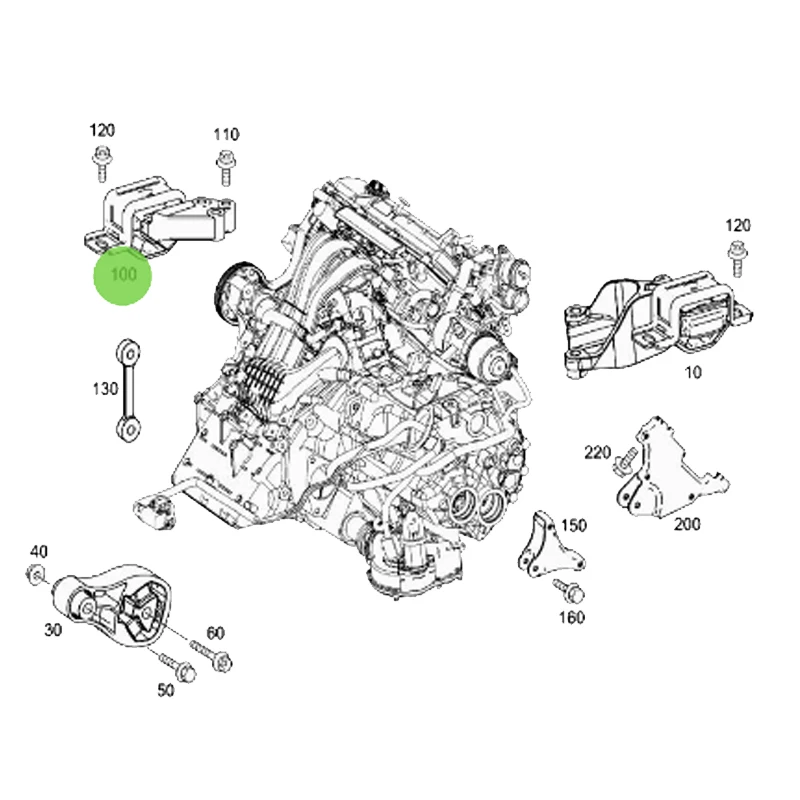 A1322200048 A1322200148 Engine mount