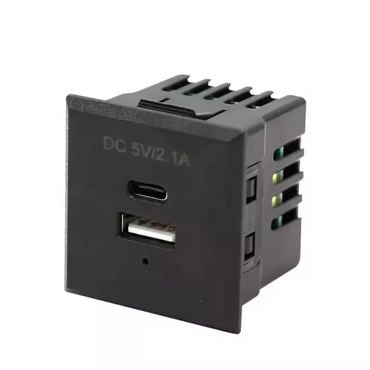 NFC搭載USB電源タップ、壁コンセントタイプC、DC 5V 2.1A QC充電、携帯電話、ノートパソコン、コンピューター、デスクトップ、産業用