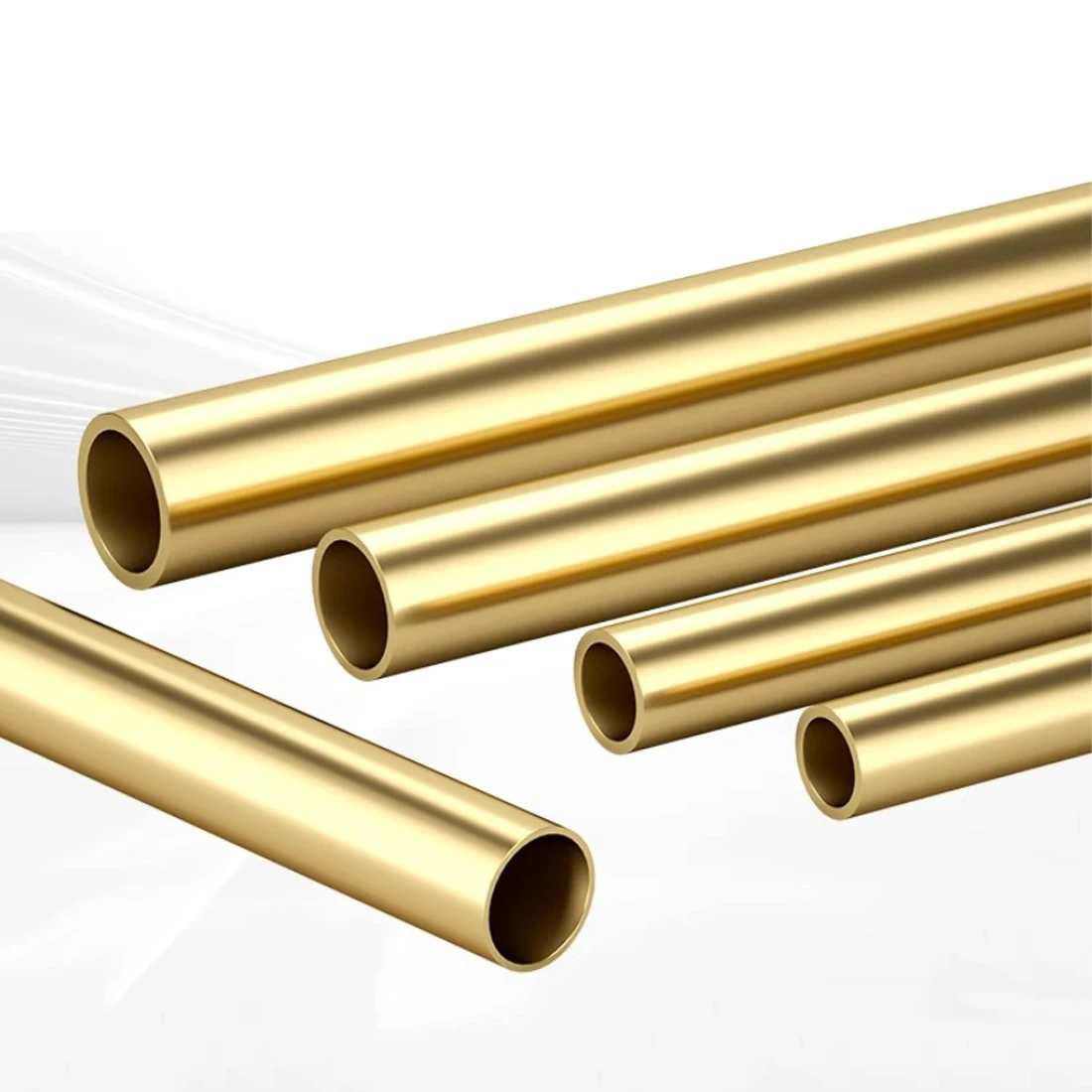 Brass Tubing, Wall Thickness 0.5~15mm, OD2-60mm, Length 200/500mm,Straight Tubing,Thin-Walled Small-Diameter Copper Tubing IDXOD