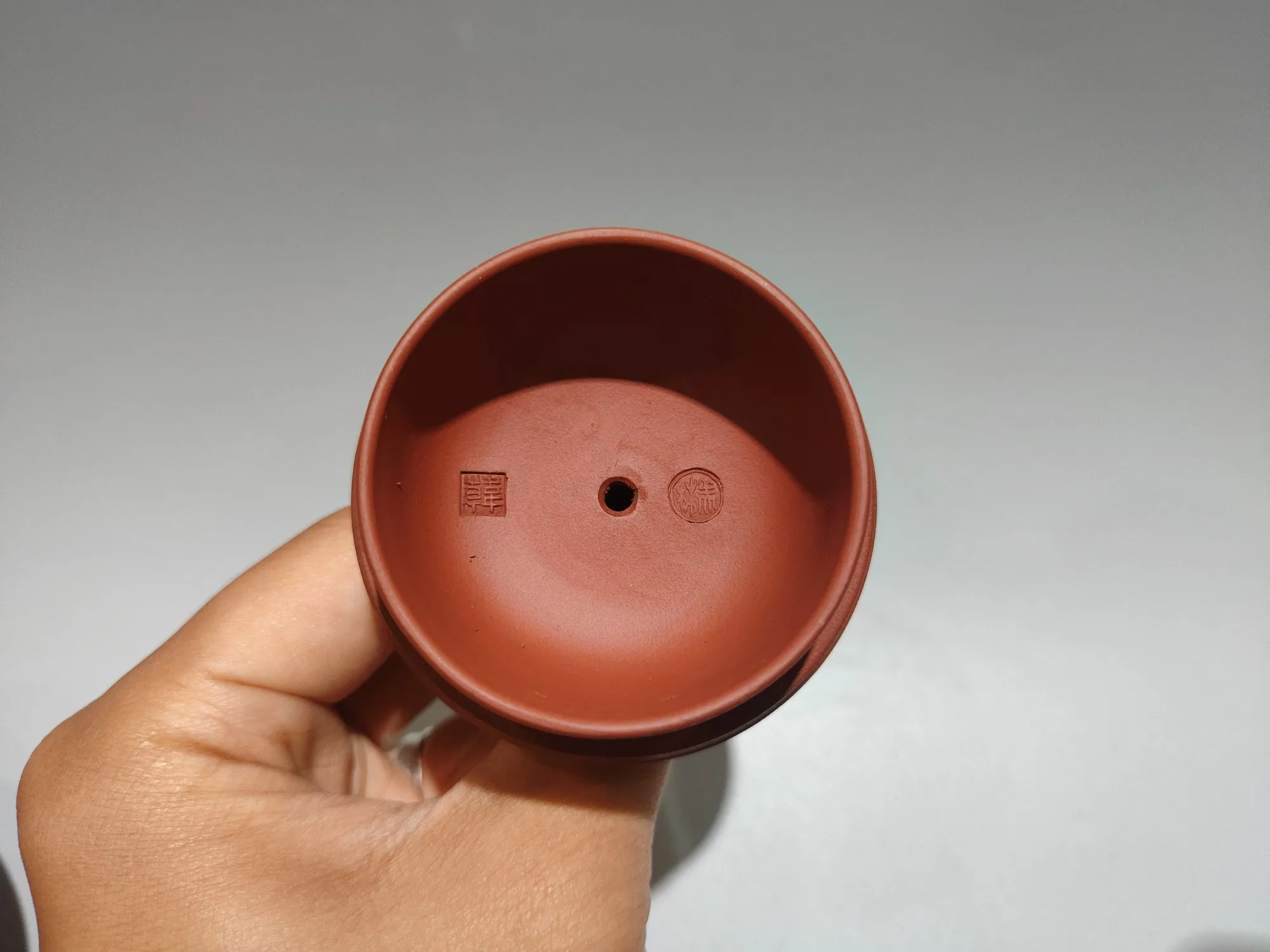 Yixing Purple Clay Teapot Red mud Curved handle pot Fuwa Pattern Pot Ancient Text Pattern Pot Kettle Teapot Amass wealth