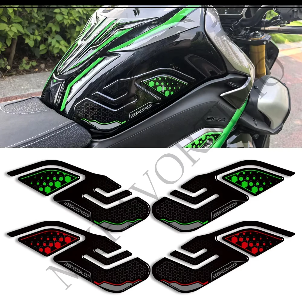 

For kawasaki Z900 Z 900 SE 2025 Motorcycle 3D Epoxy Resin Car body Oil Fuel Tank Pad Stickers Tankpad Protector Fairing Decals