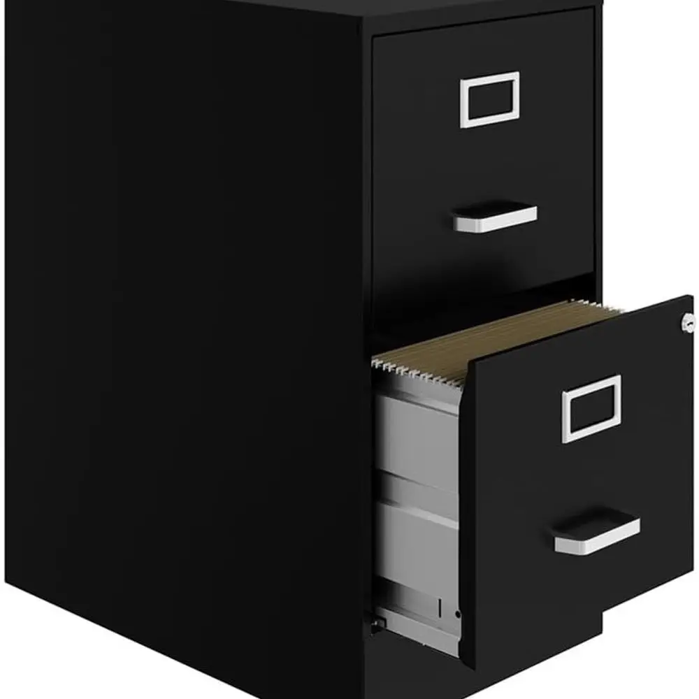 

22 глубоких металлических шкафа с направляющими на шарикоподшипниках черного цвета