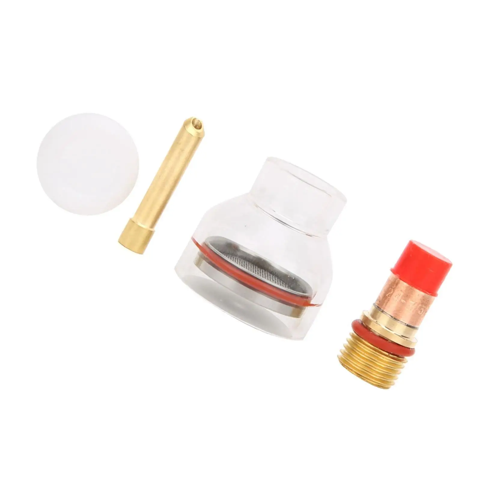 for wp Welding Torch Kit: Copper Collet & Glass Cup for wp -17/18/26 Argon Arc - Gas Lens Accessories