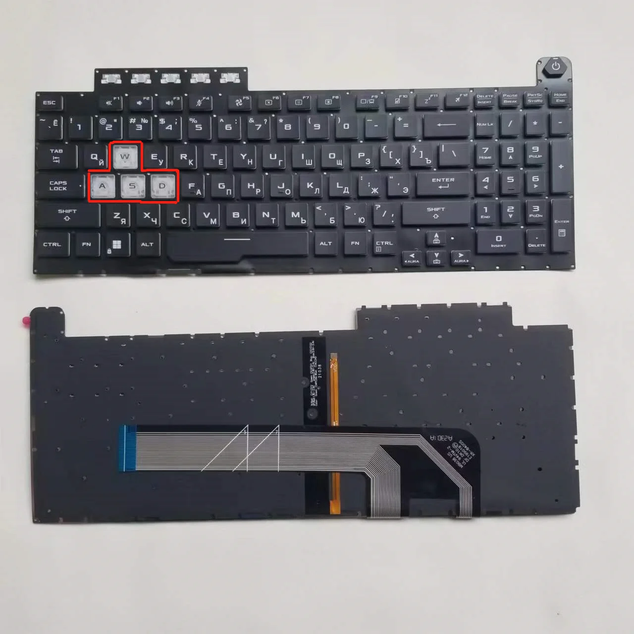 New US Russian Keyboard For ASUS TUF Gaming FX506 FA506 FA506II FX506H FA506Q FX506L FX506U FA506H FX706  FA706  RU Клавиатура 