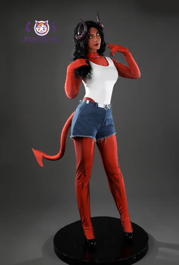 

Malevola Game Dispatch Cosplay Costume Women's fantasy jumpsuit vest shorts Halloween carnival new casual Malevola uniform