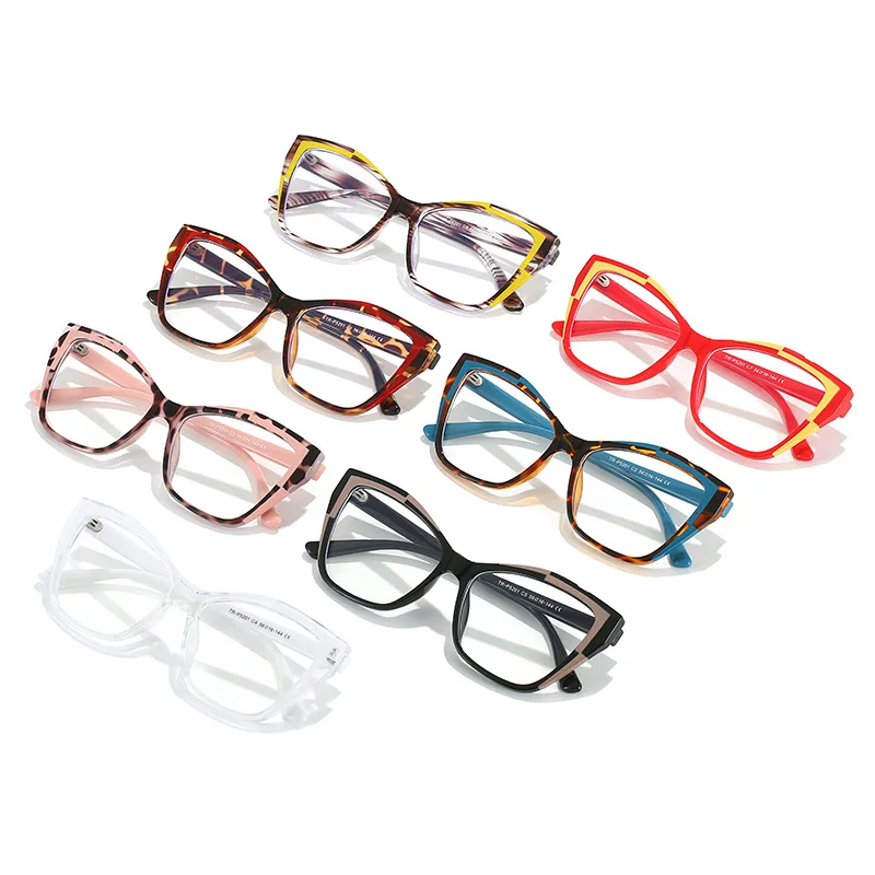 KAMMPT Oversized Cat Eye Women Glasses 2024 Fashion Ultralight Blue Light Blocking Eyewear New Original Computer Spectacles image 5