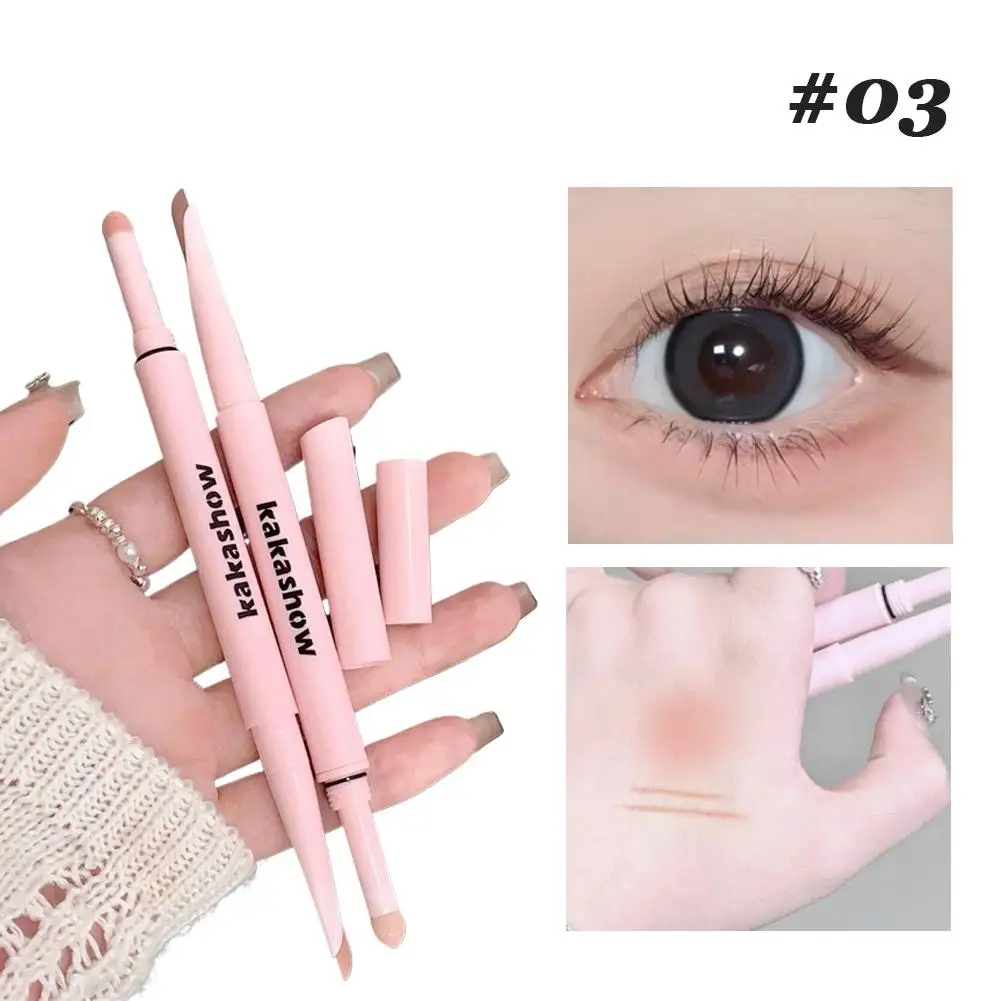 両頭スリーピングシルクワームペン シャドウ ブライトンズ プシード ノーメイクアップ ナチュラル スポンジヘッド 両頭スリーピングシルクワームペン