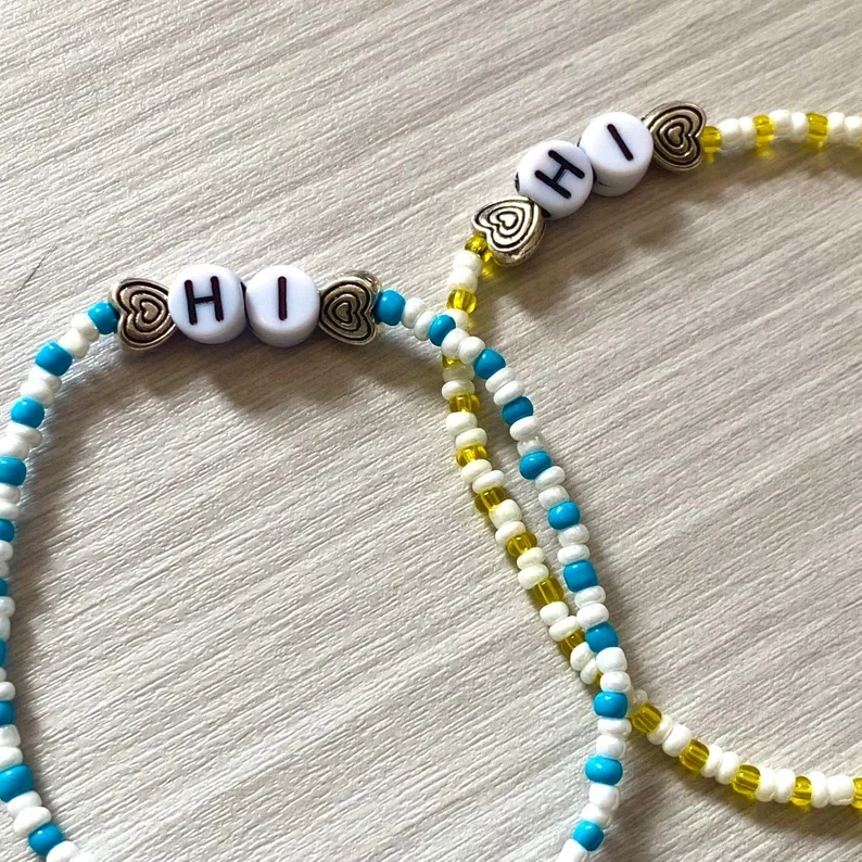 Heartstopper matching bracelets