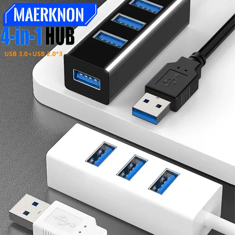 Hub USB 3.0 adattatore Splitter Multi USB ad alta velocità OTG 4 porte All In One estensione USB per accessori per Computer PC Xiaomi Lenovo