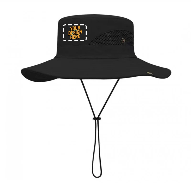 قبعة مخصصة بشعار دلو قبعة للرجال والنساء قبعة صلبة تصميم العلامة التجارية DIY طباعة الصيف قبعة الصيادين للجنسين