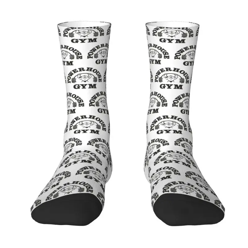 Kawaii Mens Powerhouse Fitness Gym No Pain No Gain Dress Socks Unisex Warm Comfortable 3D Printed Crew Socks