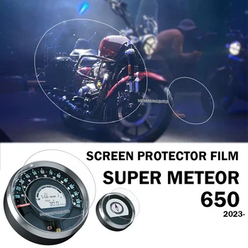 Para Royal Enfield Super Meteor 650 accesorios Protector de pantalla de tablero película de instrumentos Super Meteor650 piezas de reequipamiento