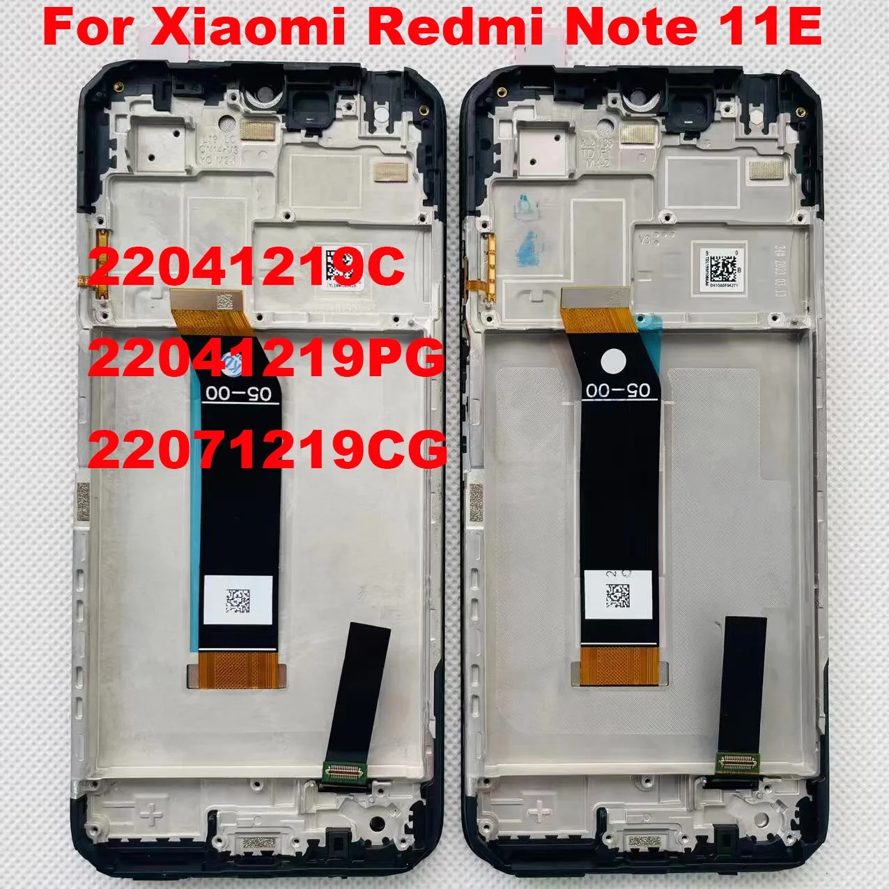 

6.58"high Brightness For Xiaomi Redmi Note 11E 22041219C LCD Touch Screen Digitizer For Redmi Poco m4/Poco m5 Display with Frame