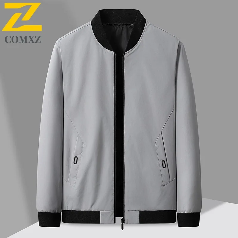 

COMXZ Comfort Men Jacket Business Casual Light Motorcycle Coat Everyday Wear Light Wear Resistant Autumn New Men Outerwear