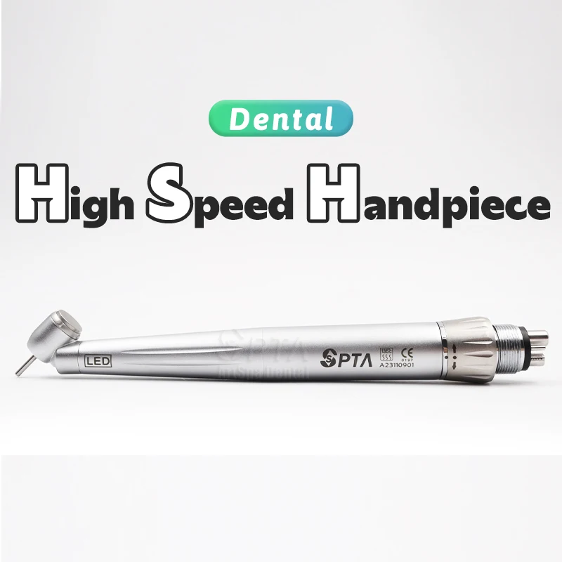 Turbine Handpiec 45° Led Head Kavo Type 6 Hole Handpiece High Speed Air Surgical Fiber Optic Dentist Clinic Tooth Extraction