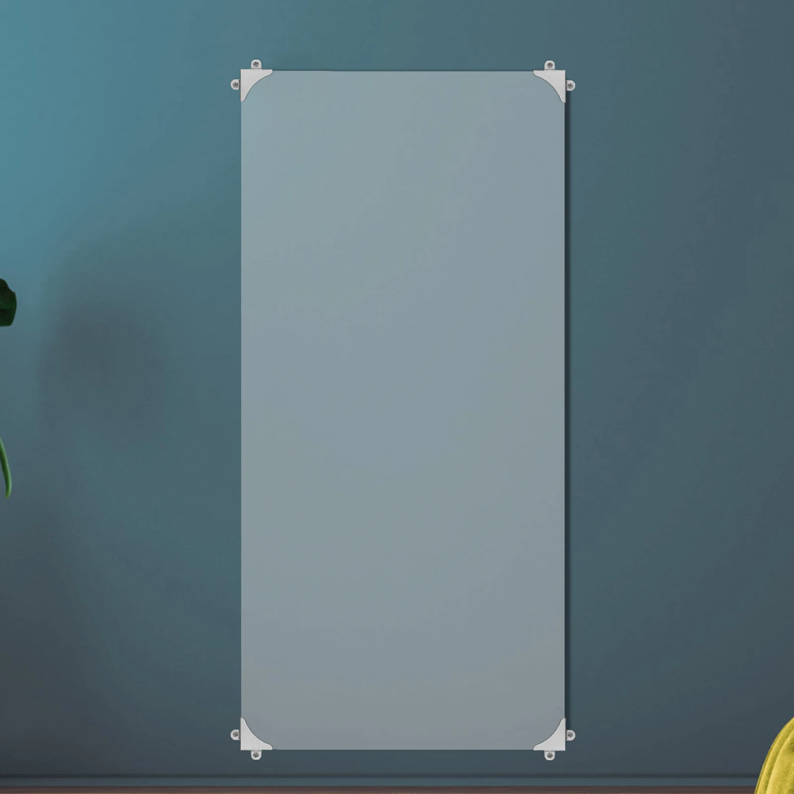 

50pcs Bathroom Mirror Clips Metal Corner Brackets Heavy Duty Mounting Hardware For Glass Mirrors Wall Decor Fixing Kit Stable