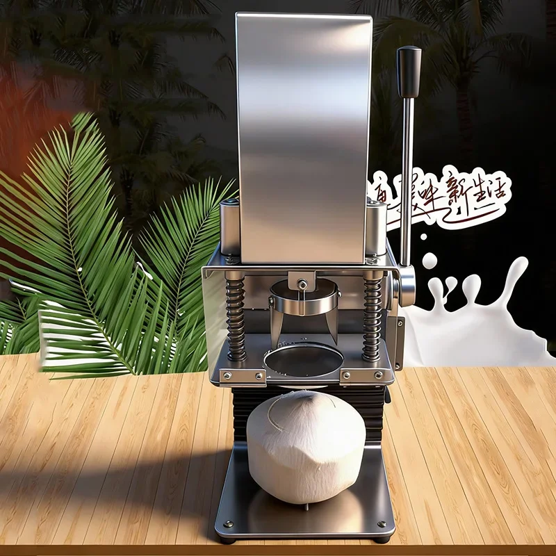 6CM Opening Young Coconut Shelling Tool, Commercial Coconut Cutter Opener for Extracting Coconut Water