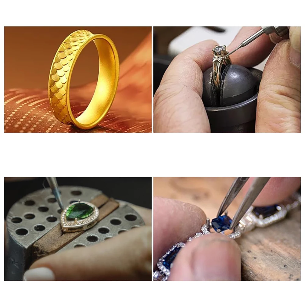 Rotating Ball Clamp Engraving Holder - Micro Pave Setting Workstation for Bracelets (54mm/56mm/58mm)