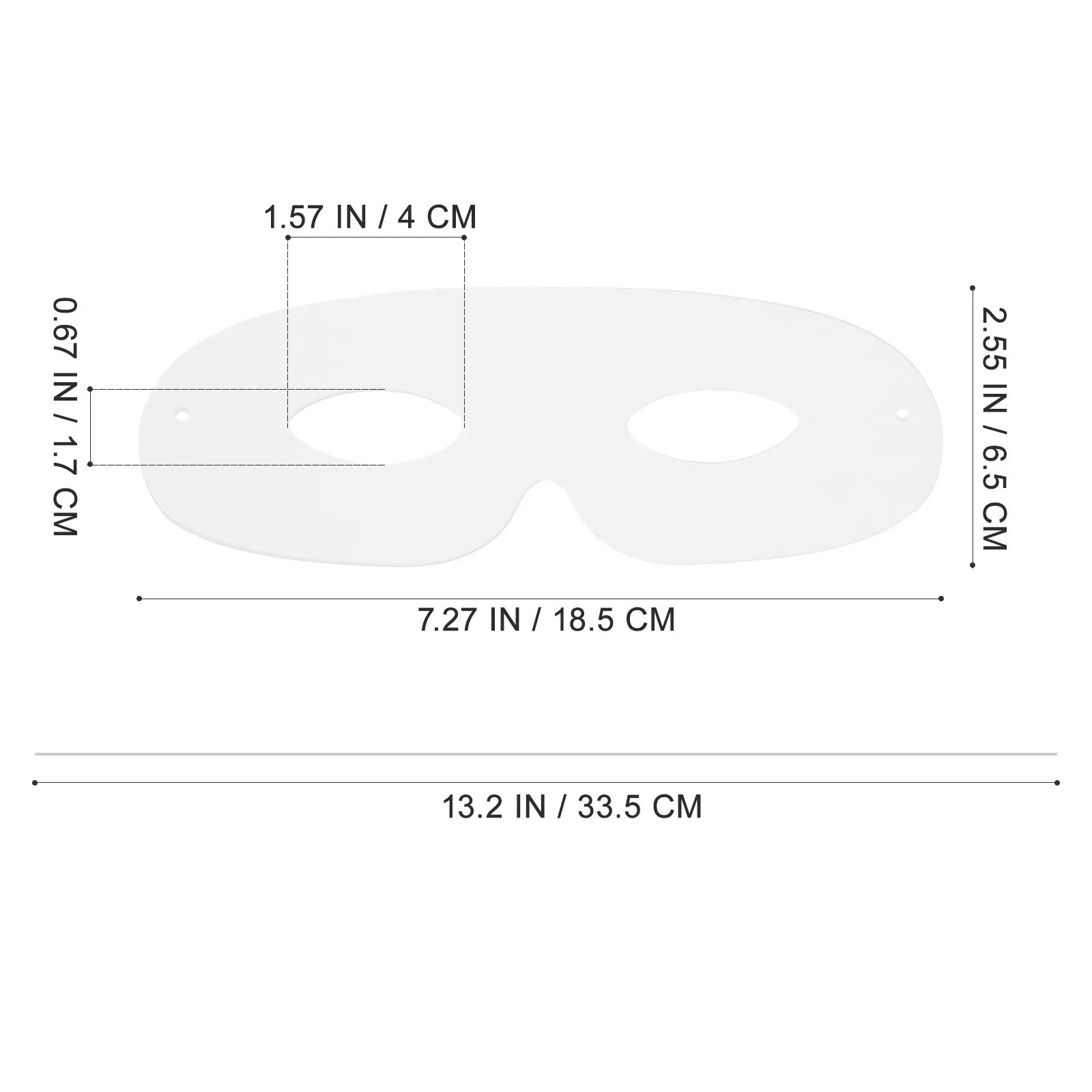 80Pcs White Blank Masks Paper for DIY Craft Masquerade Mask Painting Supplies for Cosplay Party Decoration Blank Mask